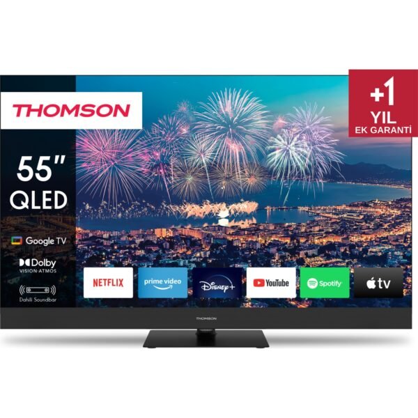 Thomson 55QG6C14 55" 139 Ekran Uydu Alıcılı 4K Ultra HD Google QLED Plus TV